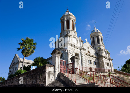 St. John's Cathedral, St. John's, Antigua, Leeward Islands, West Indies, Caribbean, Central America Stock Photo