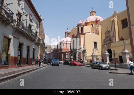 Plaza de la Paz in Guanajuato, a UNESCO World Heritage Site, Guanajuato State, Mexico, North America Stock Photo