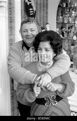 Harry Secombe and wife Myra. January 1975 75-00354-003 Stock Photo