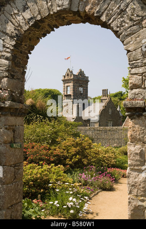 La Seigneurie garden, Sark, Channel Islands, United Kingdom, Europe Stock Photo