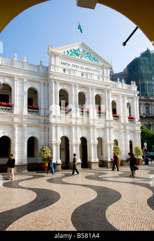 Senate Square (Largo de Senado), Macau, China, Asia Stock Photo