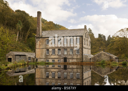 Gibson mill in Hebden dale near Hebden Bridge Stock Photo