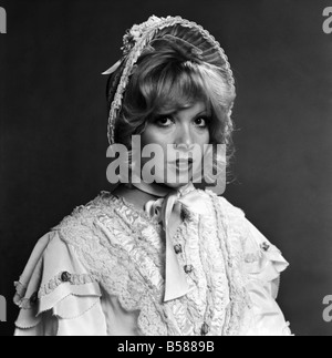 Fashion/Old. Beverley Pilkington in 'Crinoline' dress. January 1975 75-00423-004 Stock Photo