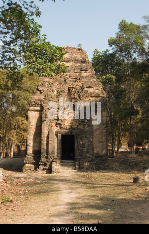 Temples in the ancient pre Angkor capital of Chenla, Cambodia, Indochina, Southeast Asia Stock Photo