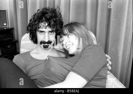 Frank Zappa Composer and musician and wife Gail. January 1971 71-00141-002 Stock Photo