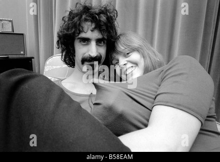 Frank Zappa Composer and musician and wife Gail. January 1971 71-00141-003 Stock Photo