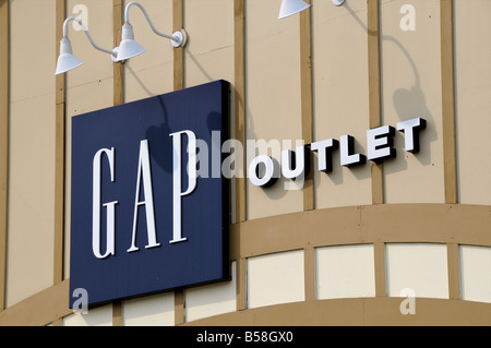Gap factory outlet store, North Conway, New Hampshire, USA Stock Photo