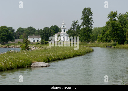 Christ Church, Upper Canada Village, an 1860s village, Heritage Park, Morrisburg, Ontario Province, Canada, North America Stock Photo
