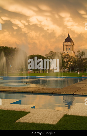 Legislative Building, Winnipeg, Manitoba, Canada, North America Stock Photo