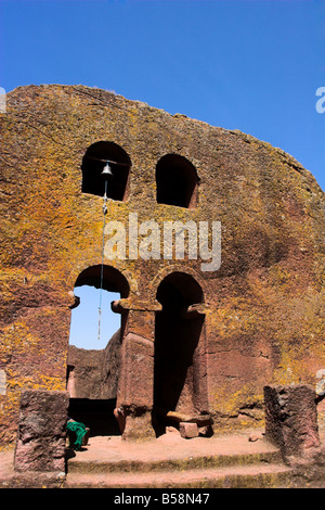 Chapel of Bet Danaghel, in the courtyard of Bet Maryam (St. Mary's), Lalibela, Ethiopia Stock Photo