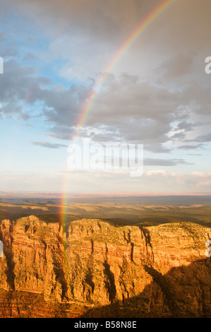 Rainbow at the grand canyon Stock Photo