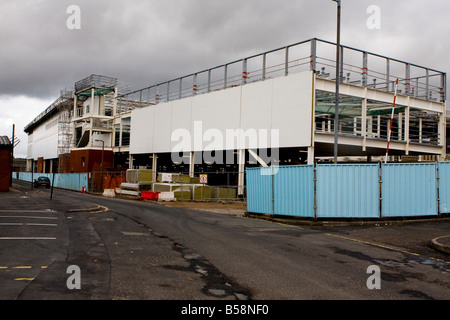 Huge Tesco store under construction at Waterhead Oldham Manchester UK England Stock Photo