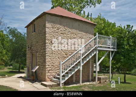 Texas Hill Country Castroville Landmark Inn State Historic Site Bed Breakfast The Bathhouse built 1853 now Inn rooms 7 and 8 Stock Photo