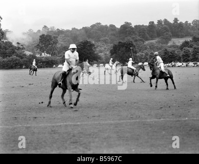 Polo: Jimmy Edwards captained the 'Whocko' polo team that was beaten by 'The Troubleshooters' at Ham Polo Club. Jimmy Edwards. July 1970 70-6886 Stock Photo