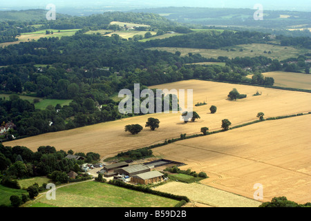 Surrey farmland Stock Photo