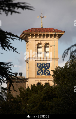 Trees and tower of Osborne House former home of Queen Victoria East Cowes Isle of Wight England UK English Heritage historic bui Stock Photo