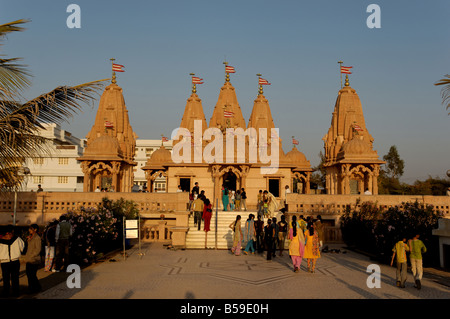 Swaminarayan Hindu temple Valsad Gujarat India Stock Photo