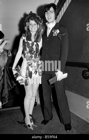 World Premiere of Here we go round the Mulberry bush at the London Pavillion ;Wearing a dress covered in Mulberry leaves Tina Kr Stock Photo