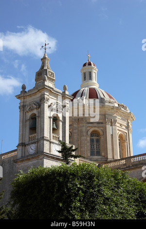 'St Paul's church belltower in Rabat', Malta. Stock Photo