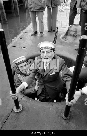 Old: Man: Submarine: Navy: Mr. Jim Chapman (103). March 1975 75-01273-005 Stock Photo