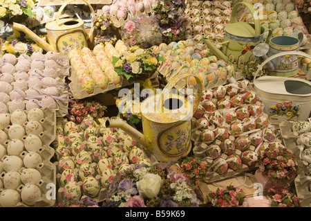 Hand painted eggs, Salzburg, Austria, Europe Stock Photo