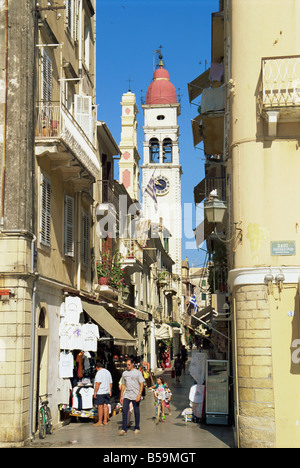 Old Town, Corfu Town, Corfu, Ionian Islands, Greek Islands, Greece, Europe Stock Photo