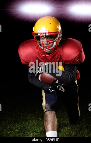 Young male football player isolated on white Stock Photo - Alamy