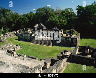 North Acropolis, Tikal, UNESCO World Heritage Site, Guatemala, Central America Stock Photo