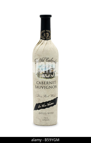 the old cabriolet dry red wine avelis cabernet sauvignon in vino veritas Stock Photo