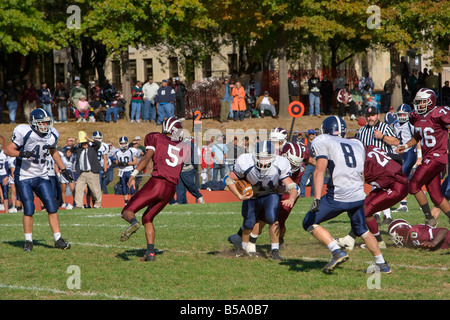 High School Football Morristown High vs Randolf High Stock Photo