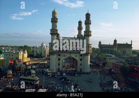 The Char Minar Hyderabad Andhra Pradesh India Asia Stock Photo