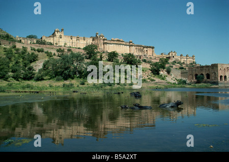 Amber Palace, near Jaipur, Rajasthan state, India Stock Photo