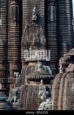 Lingaraja temple, Bhubaneswar, Orissa state, India Stock Photo