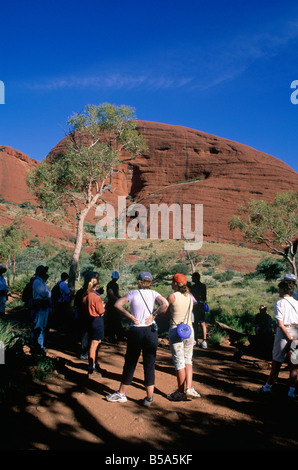 The Olgas Uluru National Park Huge red sandstone domes Uplifted sedimentary rock KATA TJUTA NORTHERN TERRITORIES AUSTRALIA Stock Photo