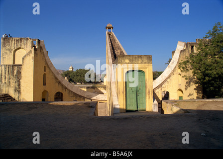 The Jantar Mantar built between 1728 and 1734 by Jai Singh II as an observatory Jaipur Rajasthan state India Asia Stock Photo