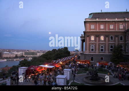 Budapest Wine Festival, Royal Palace, Hungary Stock Photo