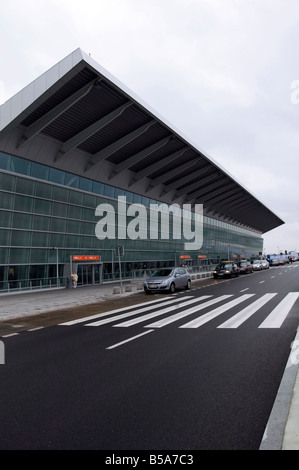 The new Terminal 2, T2 at at Frederic Chopin International Okęcie Airport, portrait, Warsaw,  Poland, Europe, EU Stock Photo