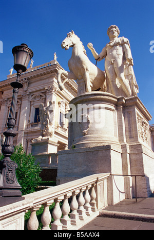 Statues Capitoline Hill Rome Lazio Italy Europe Stock Photo