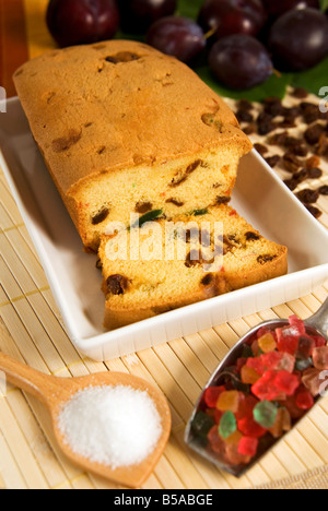 Italian plum cake, Italy, Europe Stock Photo