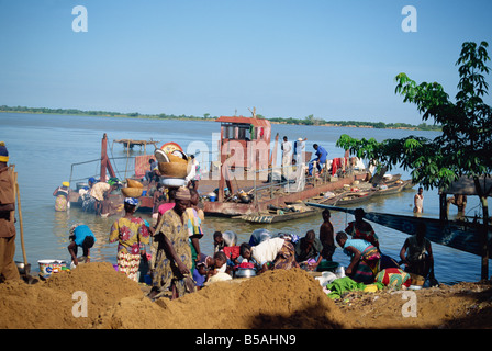 Africa, Mali, Segou, along the Niger River, handicrafts for tourists ...