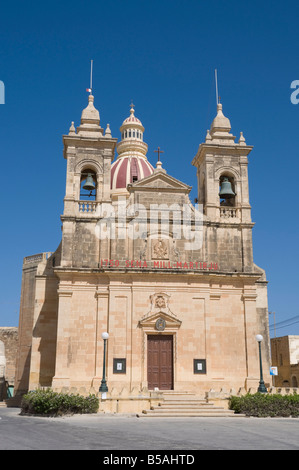Church in San Lawrenz, Gozo, Malta, Europe Stock Photo