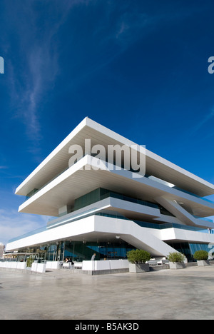 America s Cup Pavilion Veles e Vents Sails Winds in the port of Valencia designed by David Chipperfield architects Stock Photo