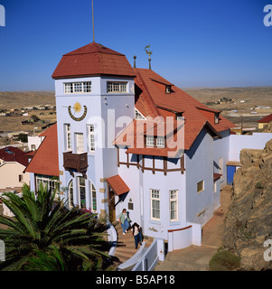 Colonial German architecture Goerkehaus Goerke House now owned by Consolidated Diamond Mines Luderitz Namibia Africa Stock Photo