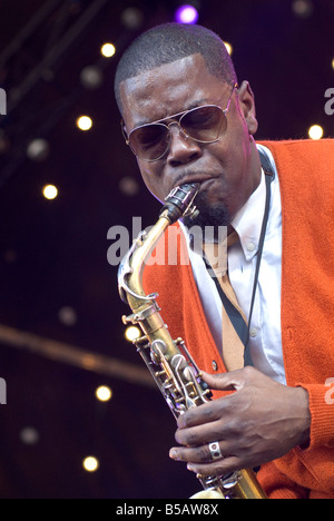 Soweto Kinch playing live , Birmingham Stock Photo