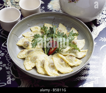 Korean Panfried Food Stock Photo