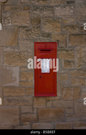 Victorian cast iron inset post box - decommissioned Stock Photo - Alamy