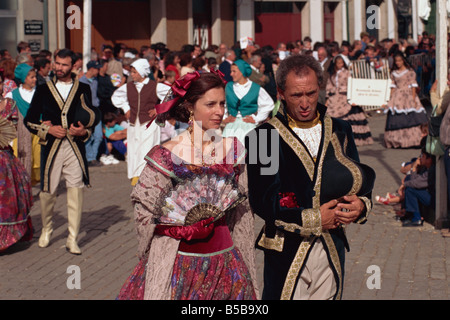 New Fairs history parade, Ponte de Lima, Minho, Portugal, Europe Stock Photo