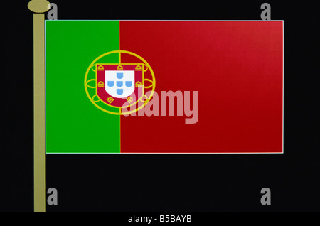 Portuguese flag Portugal Europe Stock Photo