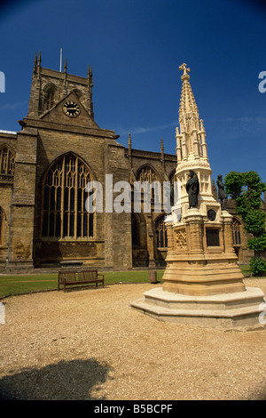 Sherborne Abbey and War Memorial Sherborne Dorset England United Kingdom Europe Stock Photo