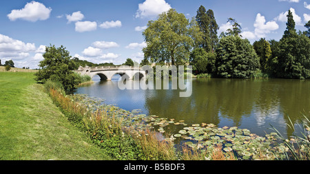 Robert Adam bridge Compton Verney Warwickshire England United Kingdom Europe Stock Photo